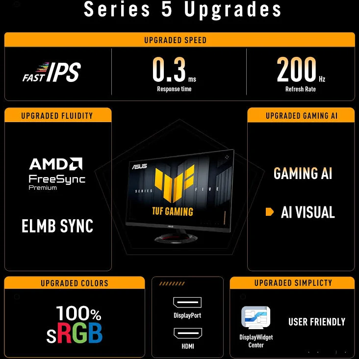 ASUS TUF Gaming VG249Q5R 23.8 pouces - vue 5