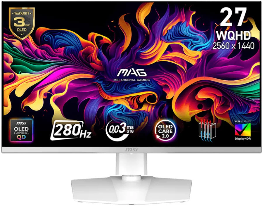MSI MAG 272QPW QD-OLED 27 pouces - vue 1