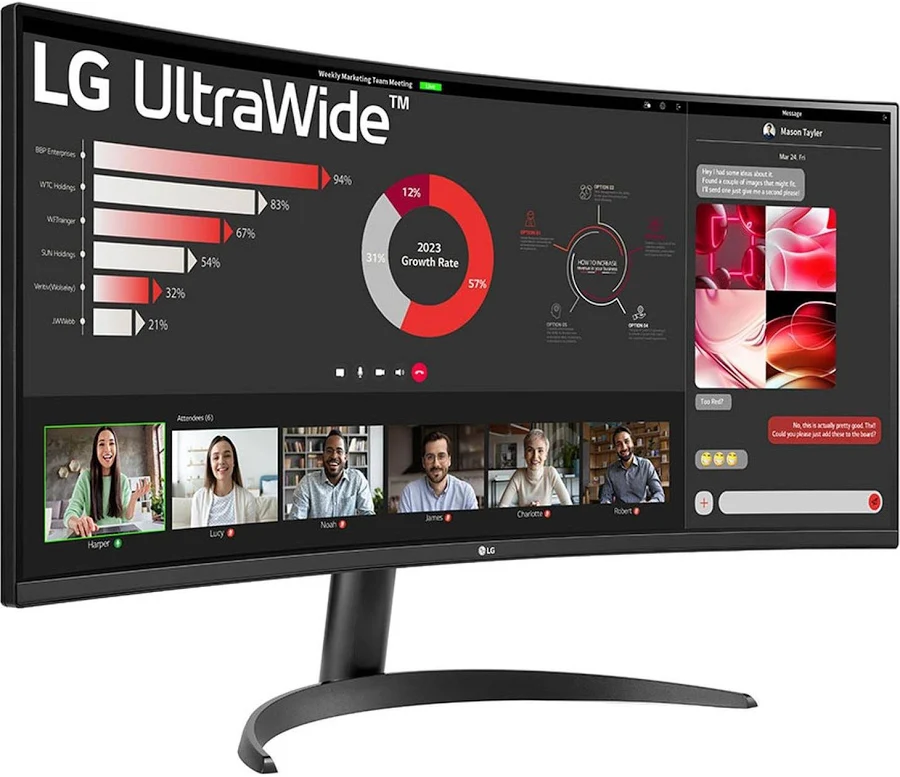 LG UltraWide 34WR50QK-B 34 pouces - vue 2