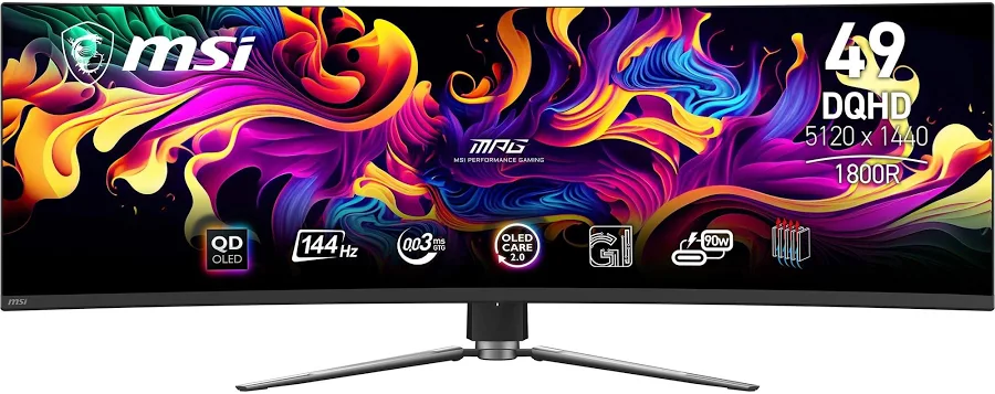 MSI MPG 491CQP 49 pouces OLED - vue 1