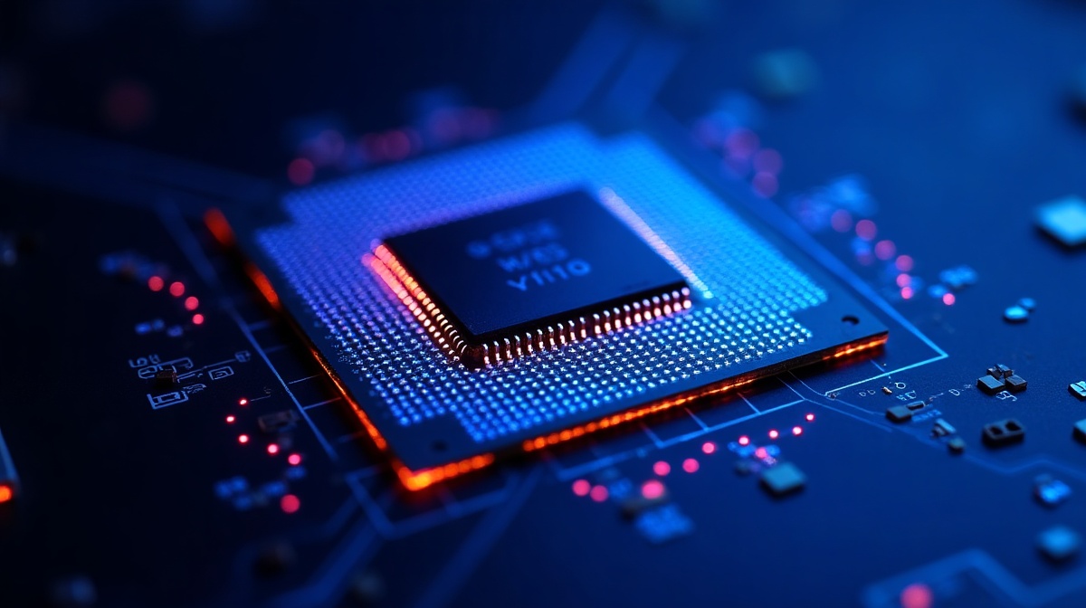 Die shot macro processeur 3D V-Cache chiplet - technologie AMD Ryzen 2026