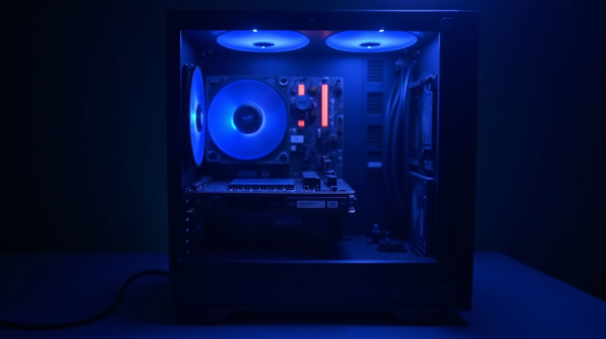 Carte mere micro-ATX montee dans un boitier compact - format mATX guide 2026