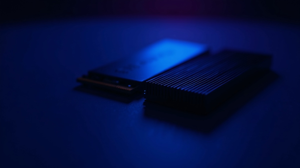 Comparaison de deux SSD NVMe cote a cote avec et sans dissipateur thermique