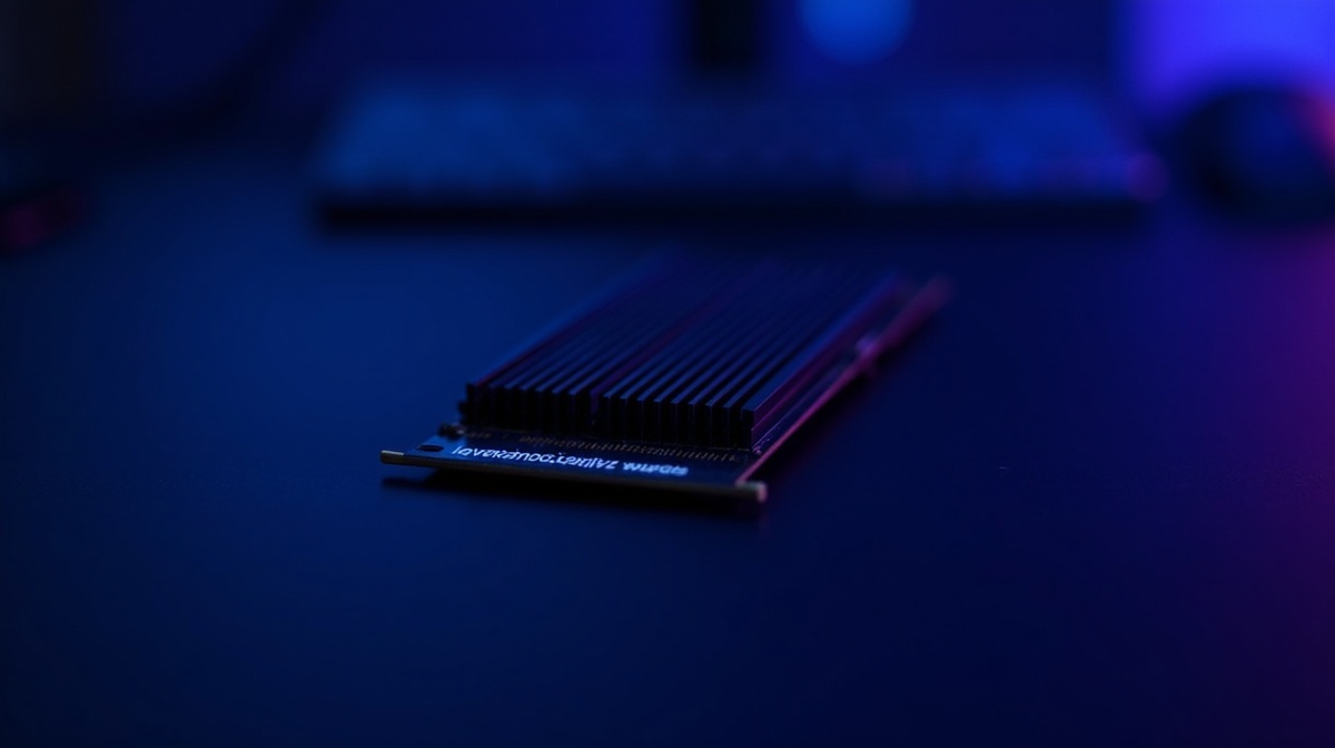 SSD NVMe premium avec dissipateur en gros plan - notre recommandation 2026