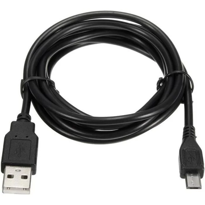 Câble Micro USB 1.8M Tressé Bleu CABLNG pour PS4 Xbox One