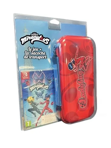 Just For Games Bundle Sacoche + Miraculous Rise of the Sphinx Switch