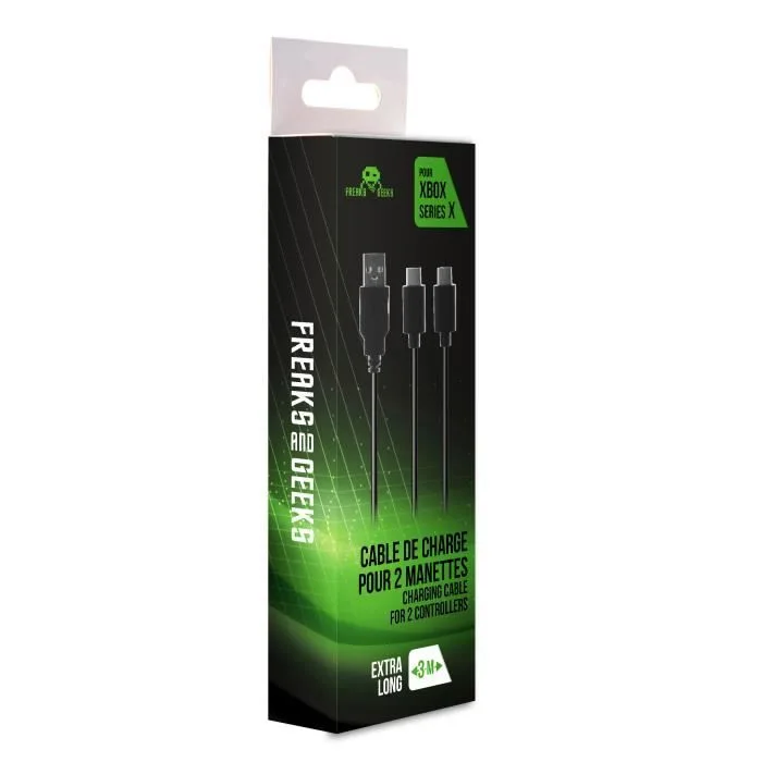 TRADE INVADERS Câble USB-C 3M Xbox Noir