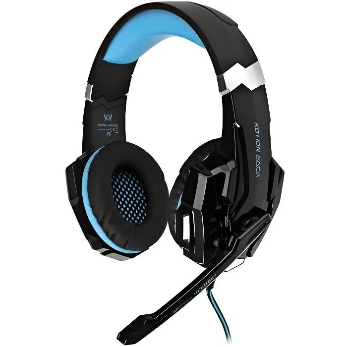 Kotion Each G9000 Casque Gaming Filaire 3,5mm + USB LED