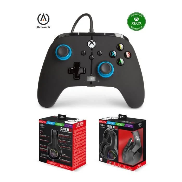 PowerA Gaming Pro EH50BK casque RGB filaire multi