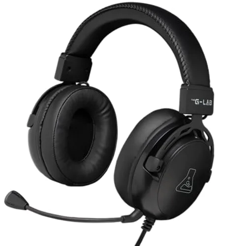 THE G-LAB KORP TITANIUM Casque Gaming Filaire Jack 3.5mm Noir