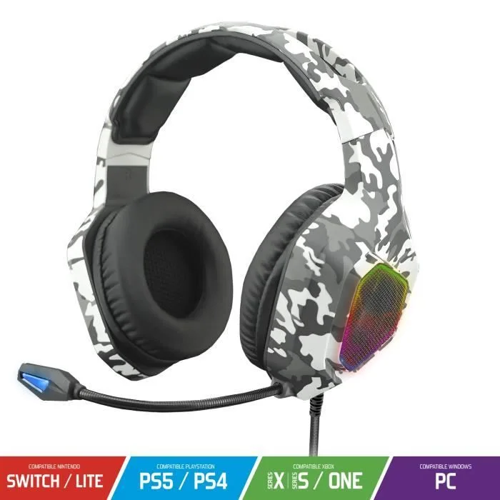 Spirit of Gamer Elite-H50 Artic Edition RGB Filaire