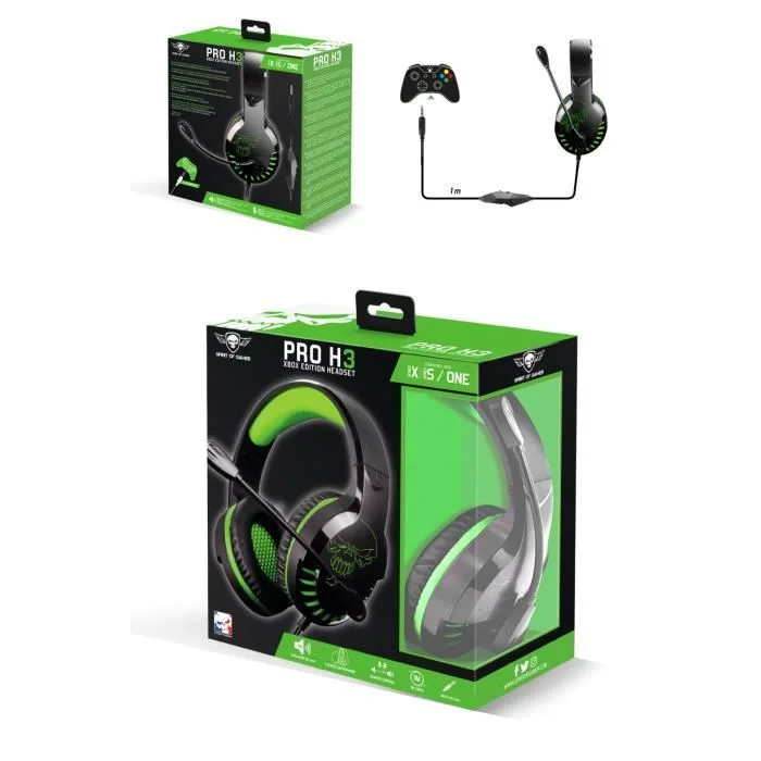Spirit of Gamer PRO H3 Xbox Edition Vert Noir