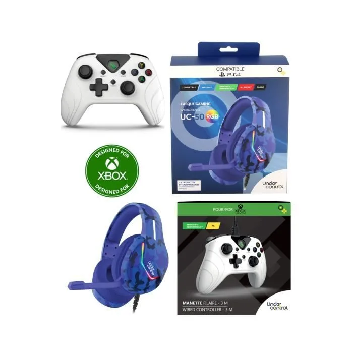 Under Control UC-50 RGB Casque Gaming Filaire Multi-plateforme