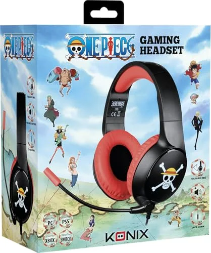 Casque gaming filaire - KONIX - One Piece - PC PS4 PS5 Switch et Xbox - Microphone - Câble 15 m - Prise Jack 35 mm - vue 7