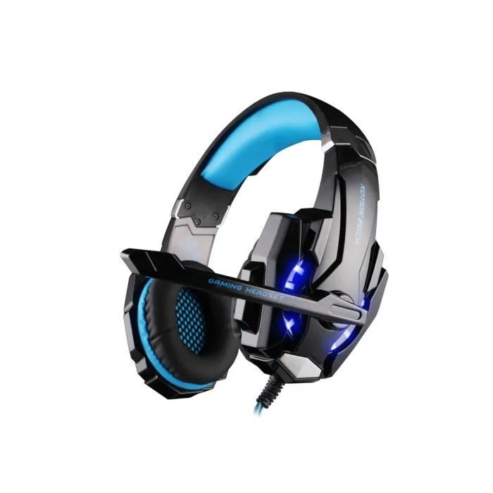 KOTION EACH G9000 Casque Gaming Filaire 40mm LED USB + 3.5mm