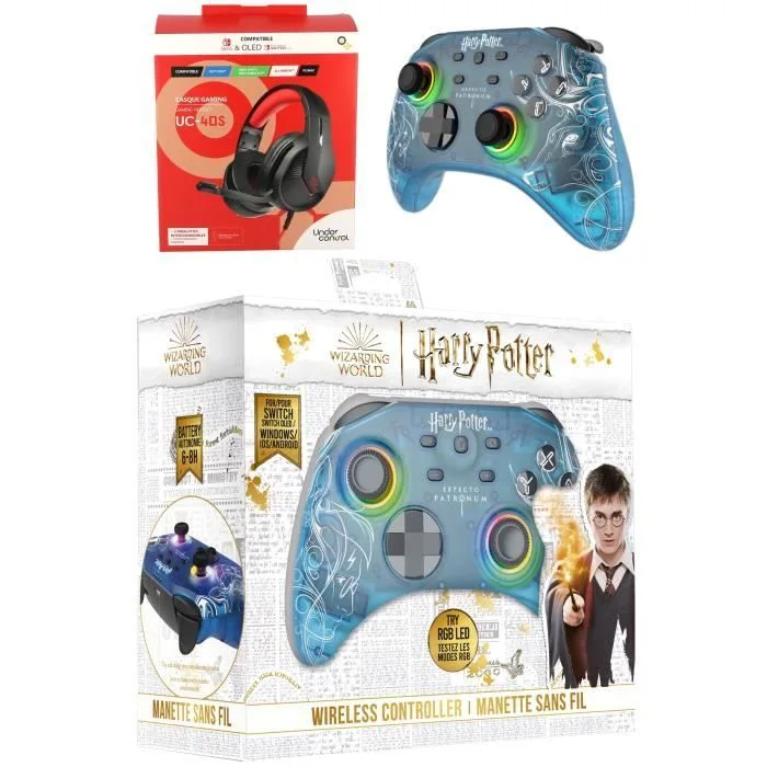 Freaks and Geeks Patronus Switch Pro UC40 casque sans fil RGB