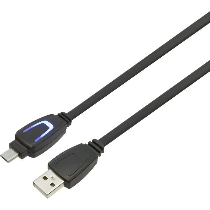Konix Cordon de charge PS4 3 m micro-USB