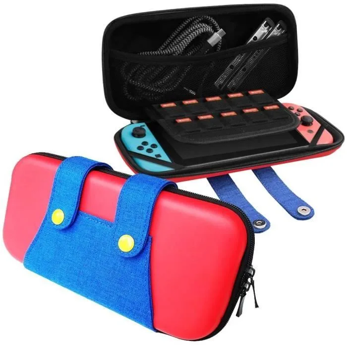 Muvit étui de transport Switch Lite rouge 10 jeux