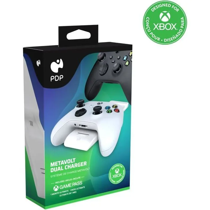 PDP Gaming Dual Ultra Slim Charge System Noir Xbox