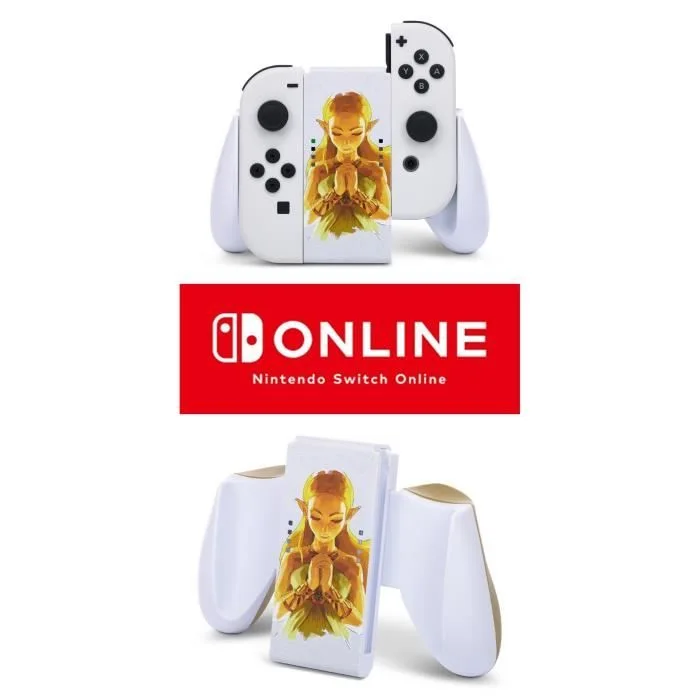 PowerA Joy-Con Comfort Grip Zelda Blanc