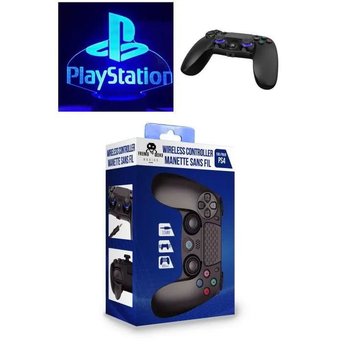 FREAKS AND GEEKS BASICS Manette PS4 Sans Fil Noir