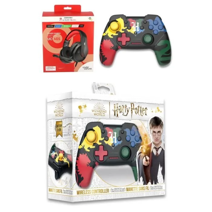 Freaks and Geeks Harry Potter Manette Switch Gryffondor Rouge Bluetooth