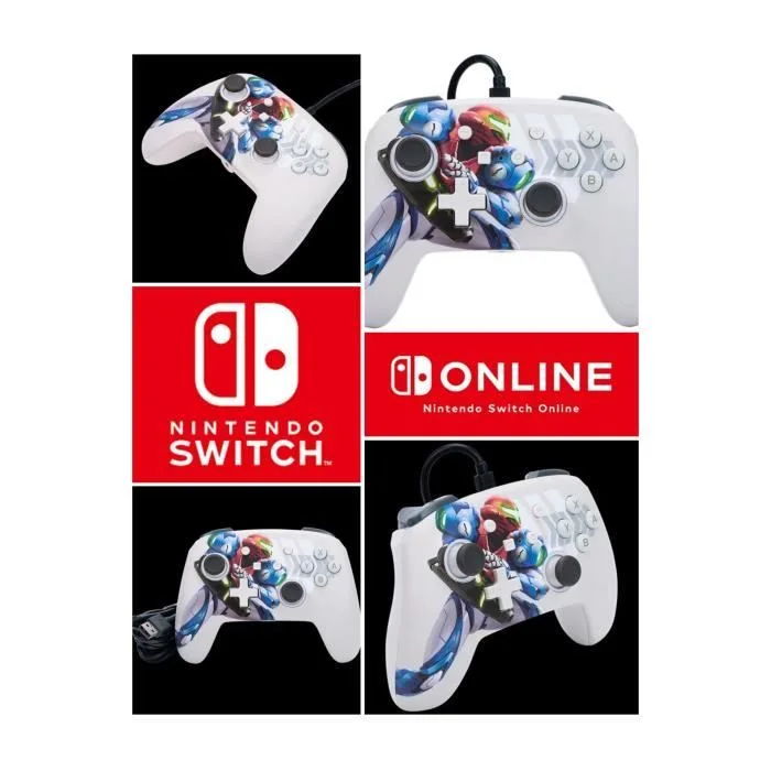 PowerA Enhanced Wired Controller Metroid Dread pour Nintendo Switch