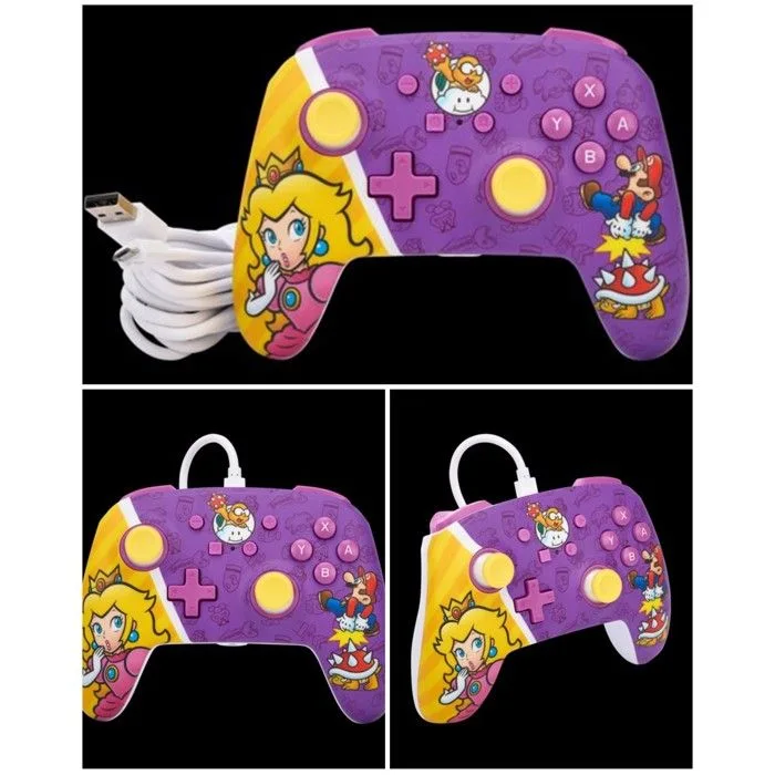 PowerA Enhanced Wired Controller Princess Peach Battle