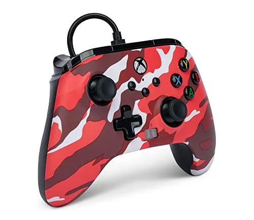 Manette de jeu - POWER A - PowerA - Filaire - Camouflage Rouge - Xbox Series X/S - vue 3