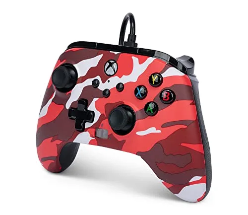 Manette de jeu - POWER A - PowerA - Filaire - Camouflage Rouge - Xbox Series X/S - vue 5