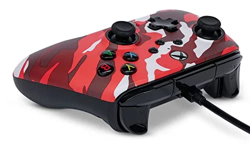 Manette de jeu - POWER A - PowerA - Filaire - Camouflage Rouge - Xbox Series X/S - vue 6