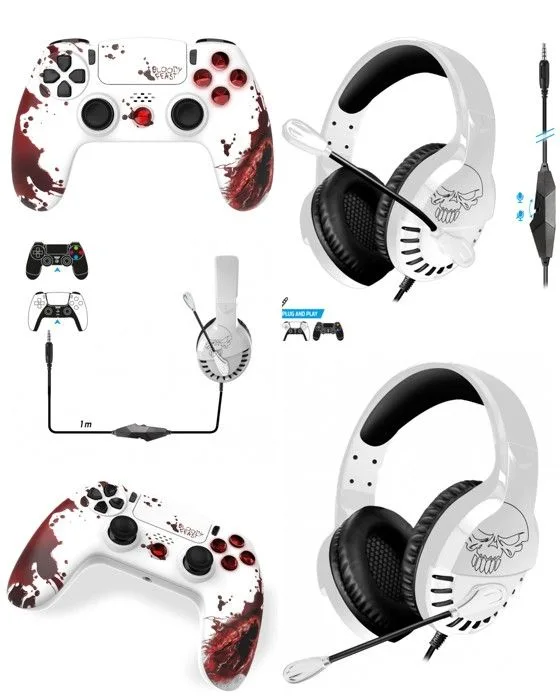 Spirit of Gamer Manette PS4 Zombie Blanc