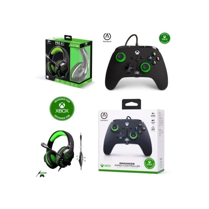 PowerA Mist Edition PRO H3 Manette + Casque Xbox/PC