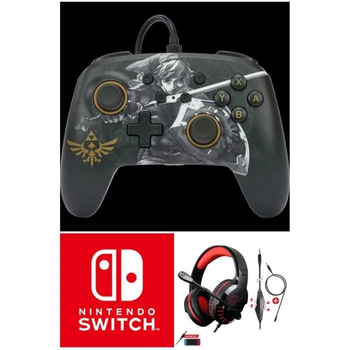 POWER A Zelda Hero's Ascent Manette filaire Switch