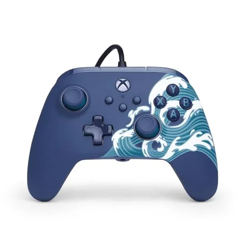 PowerA Advantage Wired Controller Aqua Wave Xbox Series X