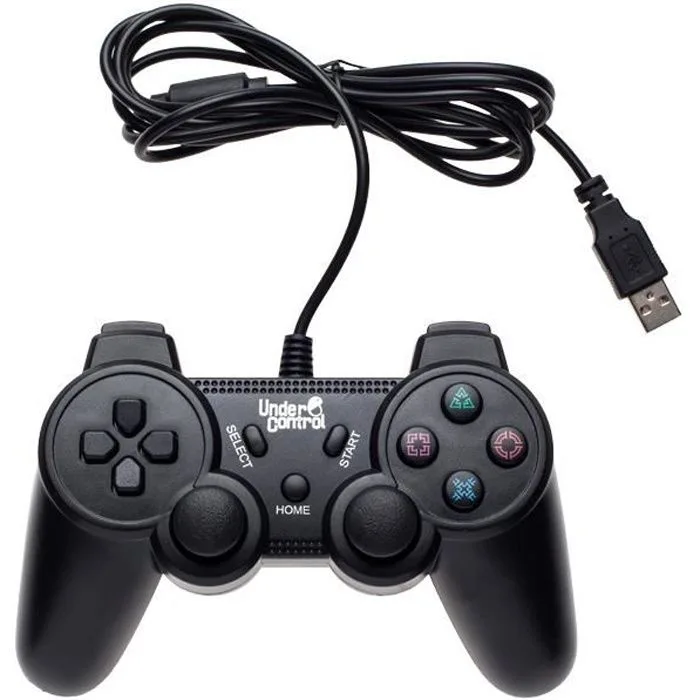 Under Control Manette Filaire Noire PS3