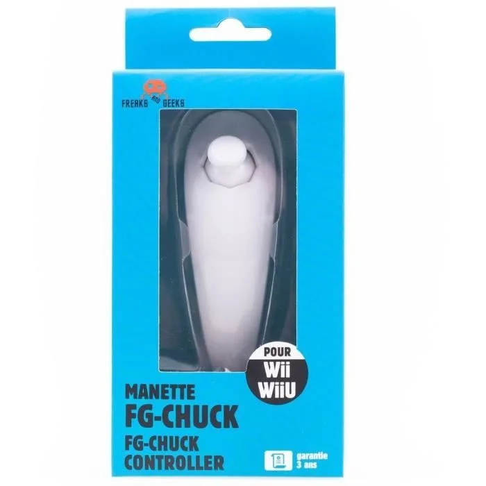 FREAKS AND GEEKS Nunchuk Blanc pour Wii