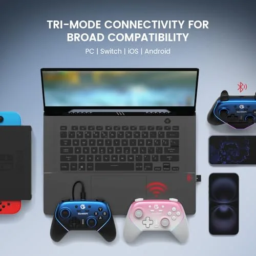Manette GameSir SuperNova T4n Pro Inalámbrico Azul - vue 2
