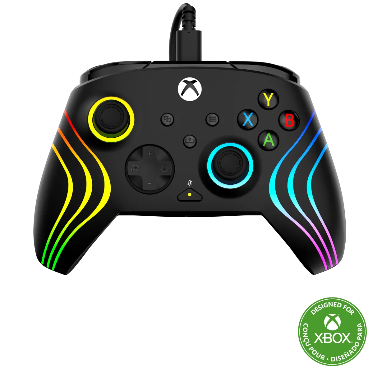 Turtle Beach Afterglow Wave filaire RGB pour Nintendo Switch 2 - Noir