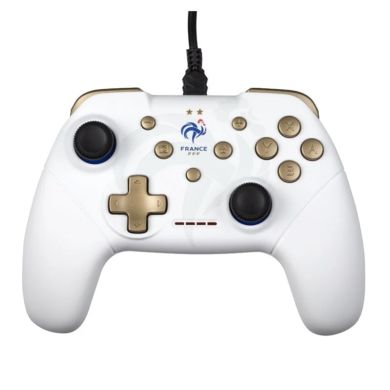 Konix Manette filaire FFF Blanc Switch et PC
