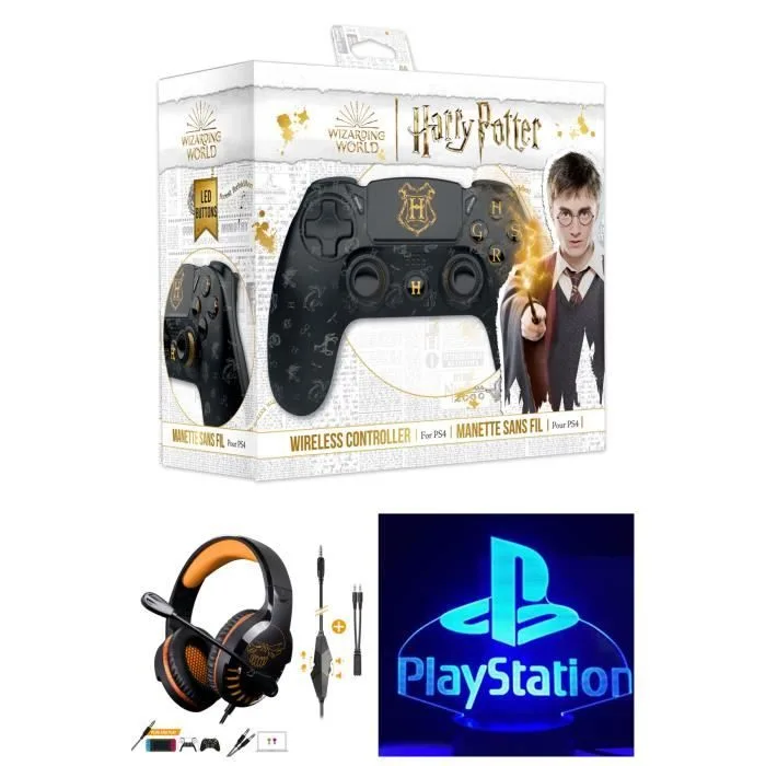 Freaks and Geeks Manette PS4 Harry Potter Noire