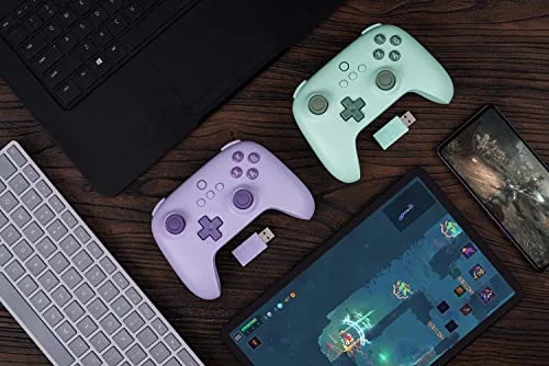 Manette Sans Fil 2.4G 8bitdo Ultimate C pour Steam Deck PC et Android - Violet Pastel - vue 7