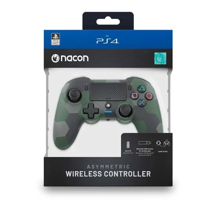 Nacon Gaming Contrôleur sans fil asymétrique Camouflage vert PS4