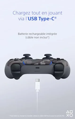 Manette sans fil DualSense™ - Grey Camouflage I PS5 et PC - vue 5