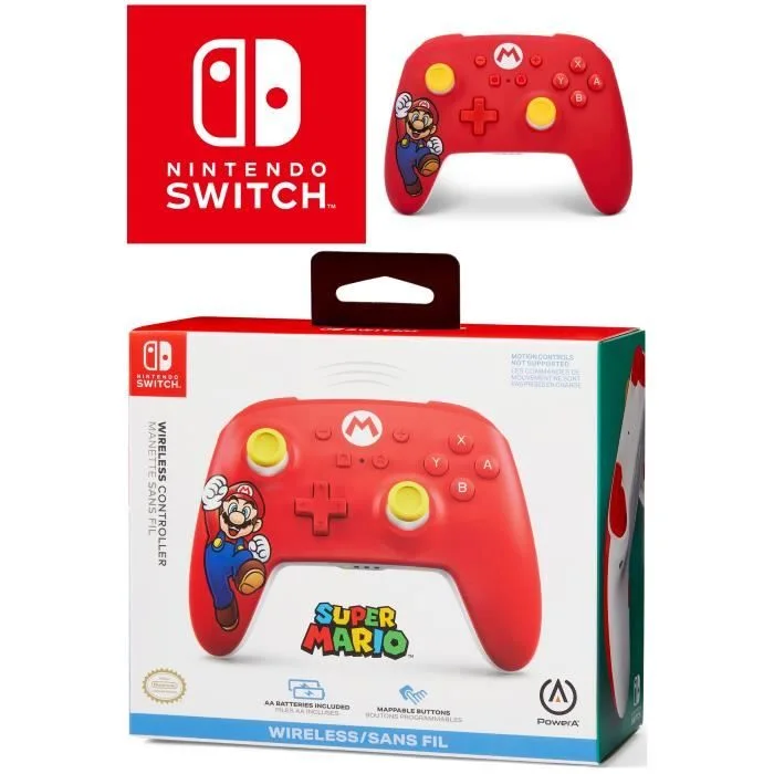 PowerA Mario Joy manette sans fil Bluetooth Nintendo Switch