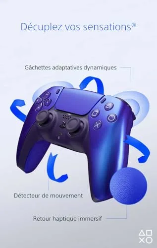 Manette sans fil Sony DualSense Chroma Indigo PS5 - vue 3