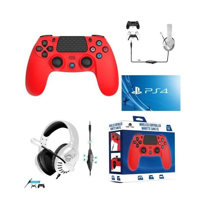 Spirit of Gamer BTGP41 Manette Sans Fil PS4 Bluetooth
