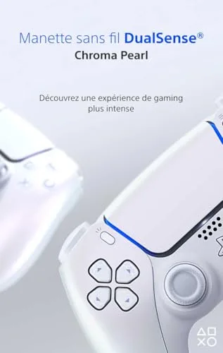 Manette Sony DualSense Chroma Pearl PS5 - vue 2