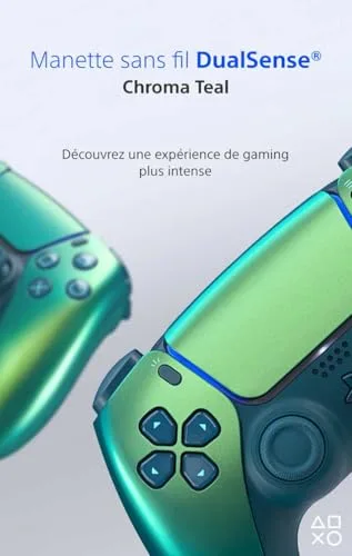 Manette Sony DualSense V3 Chroma Teal Sans Fil PS5 - vue 2
