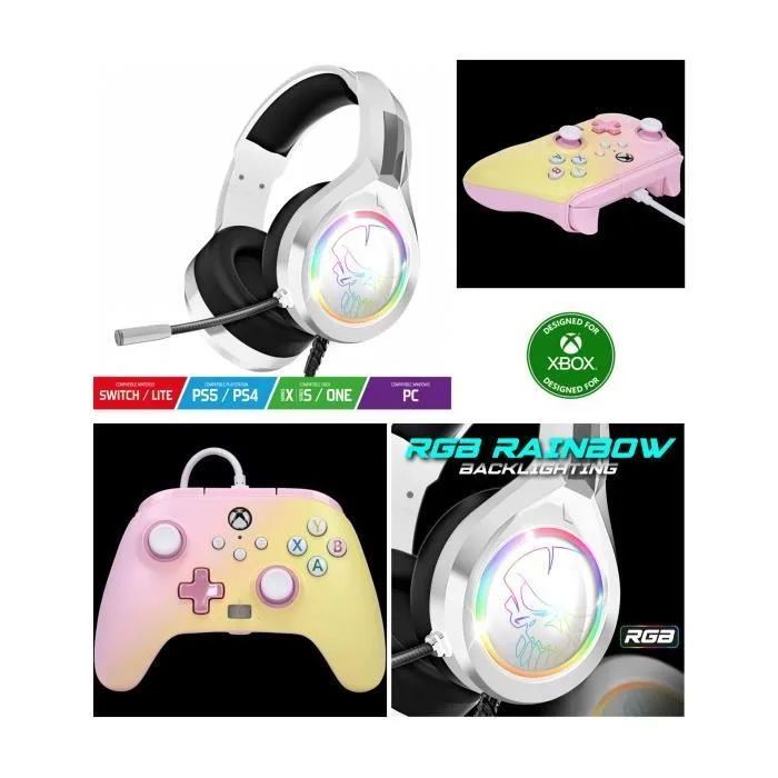 PowerA Manette Filaire Enhanced Pink Lemonade Xbox Series X/S
